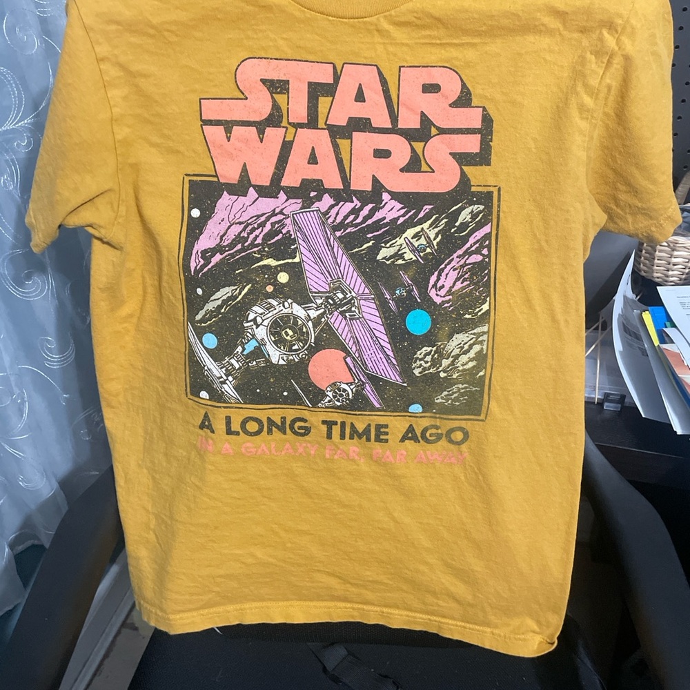 Star Wars Kids Yellow Graphic T-Shirt